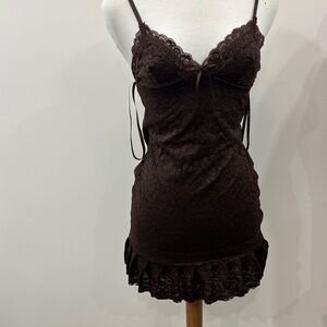 Windsor Chocolate Lace Dress